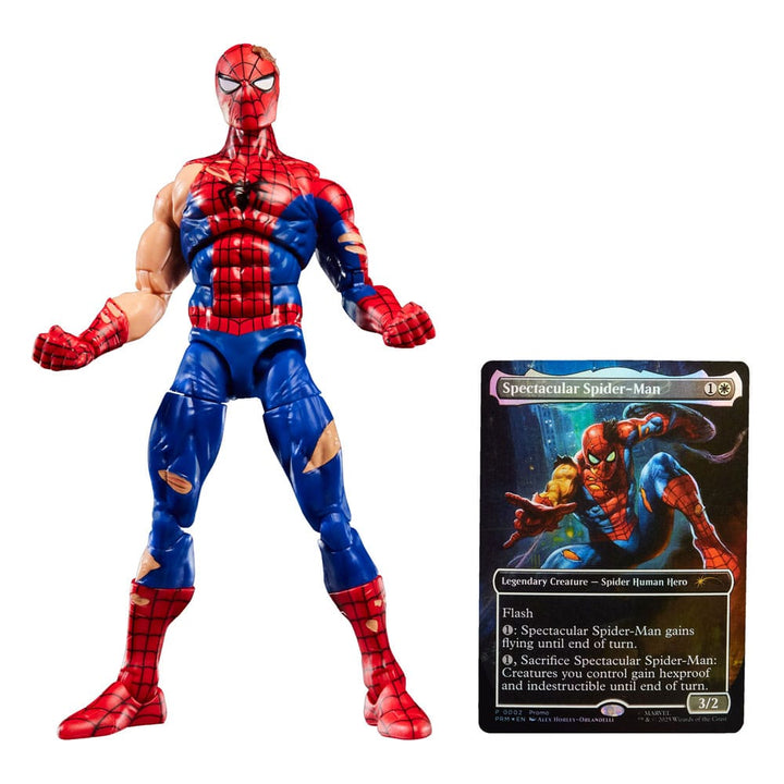 Marvel Legends Magic: The Gathering Actionfigur Battle-Damaged Spider-Man