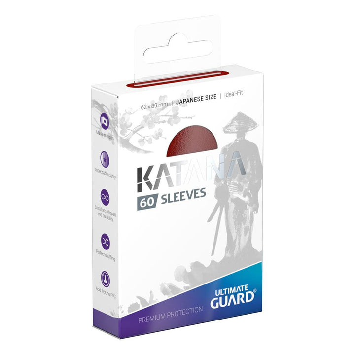 Ultimate Guard - Katana Sleeves Japanese Size - Red